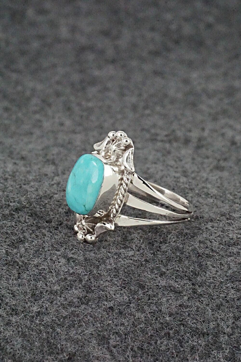 Turquoise & Sterling Silver Ring - Theresa Smith - Size 7