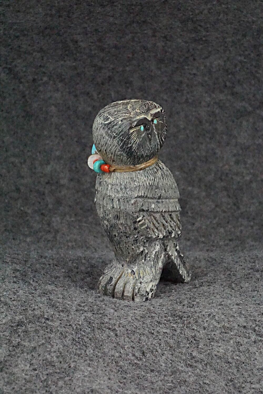 Owl Zuni Fetish Carving - Douglas Martza