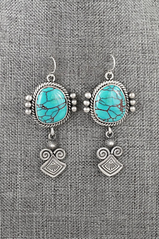 Turquoise & Sterling Silver Earrings - Michael Calladitto