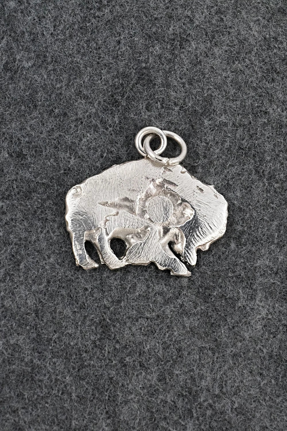 Turquoise, Coral & Sterling Silver Pendant - Virick Laweka