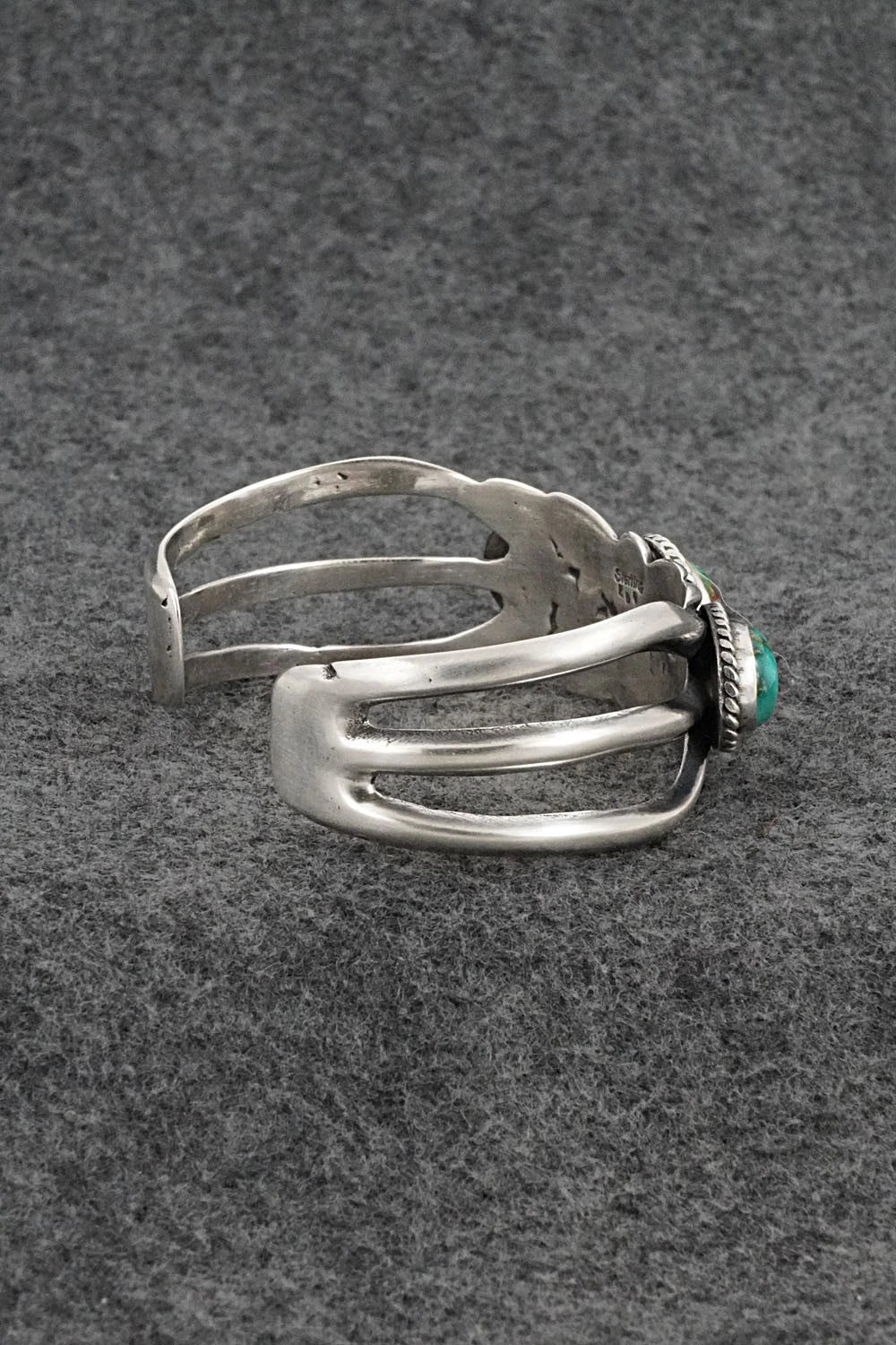 Turquoise & Sterling Silver Bracelet - Eugene Gruber