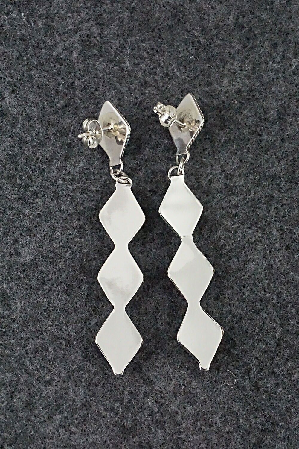 Turquoise & Sterling Silver Earrings - Priscilla Chavez