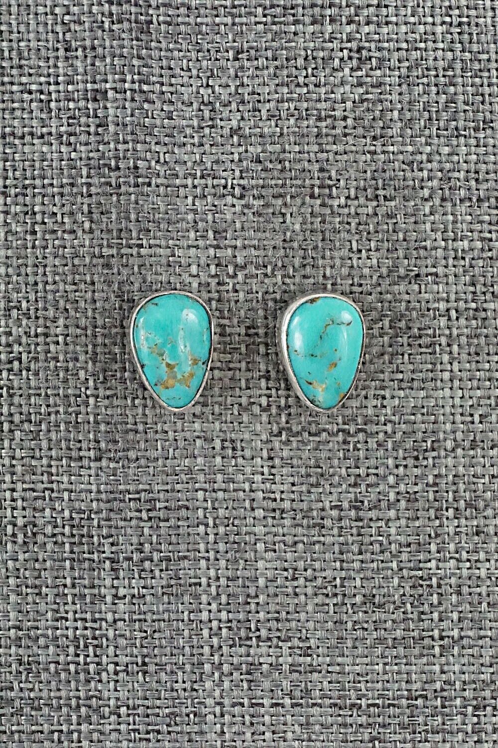 Turquoise & Sterling Silver Earrings - Marco Begaye