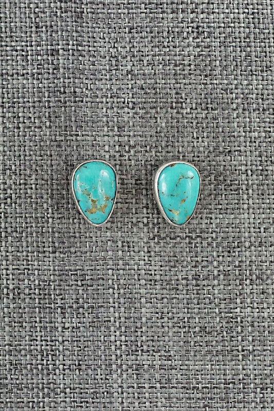Turquoise & Sterling Silver Earrings - Marco Begaye