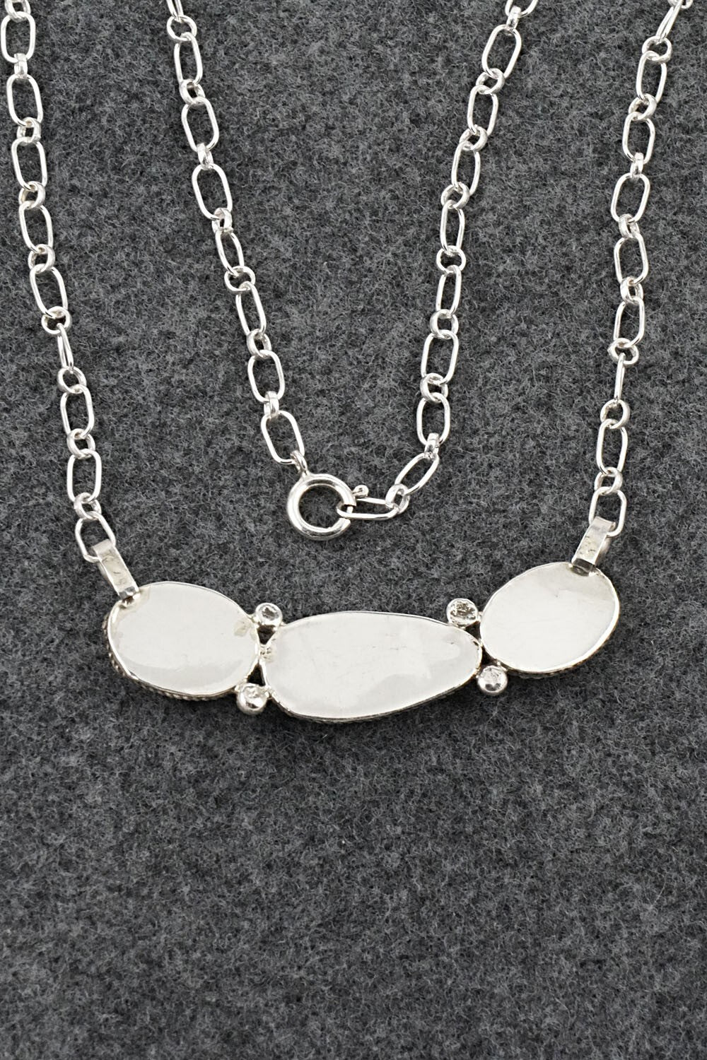 Turquoise & Sterling Silver Necklace - Ernest Hawthorne