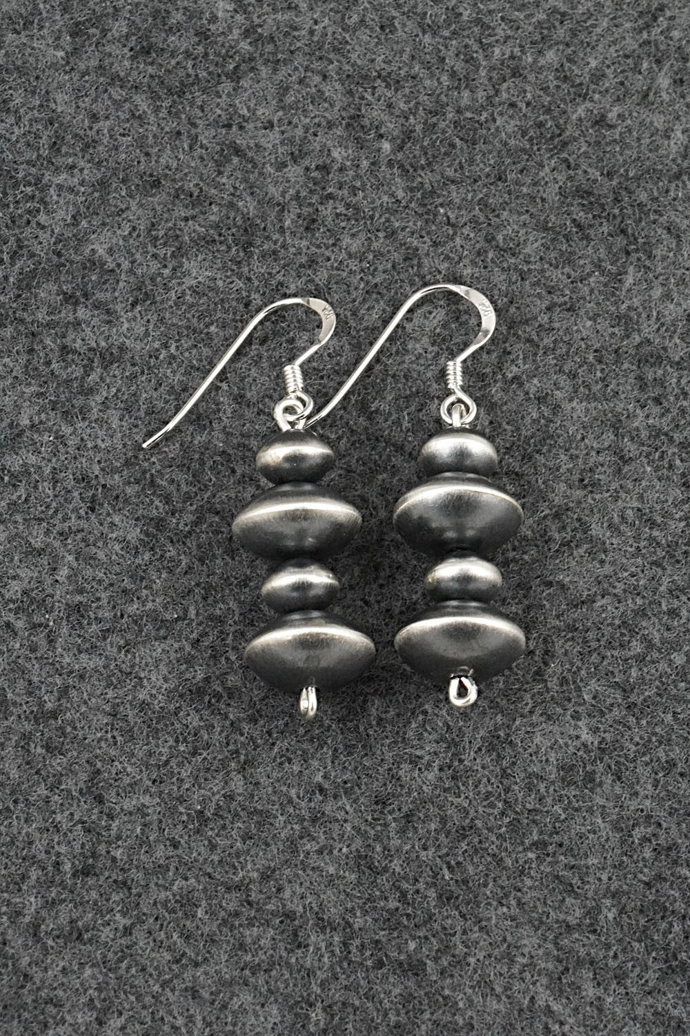 Sterling Silver Navajo Pearl Earrings - Preston Haley