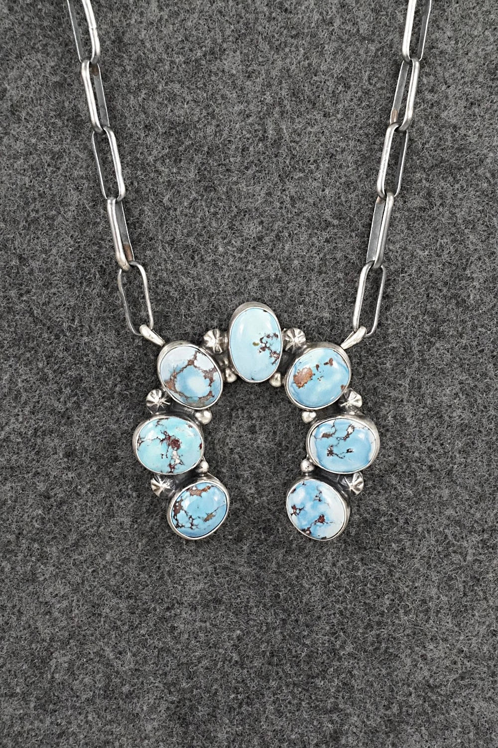 Turquoise & Sterling Silver Necklace - Darrin Livingston