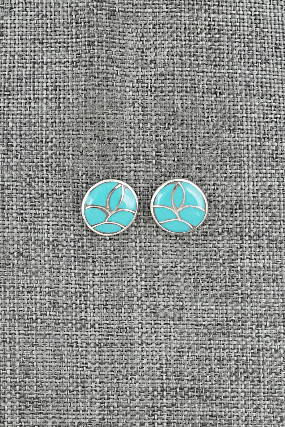 Turquoise & Sterling Silver Earrings - Orena Leekya