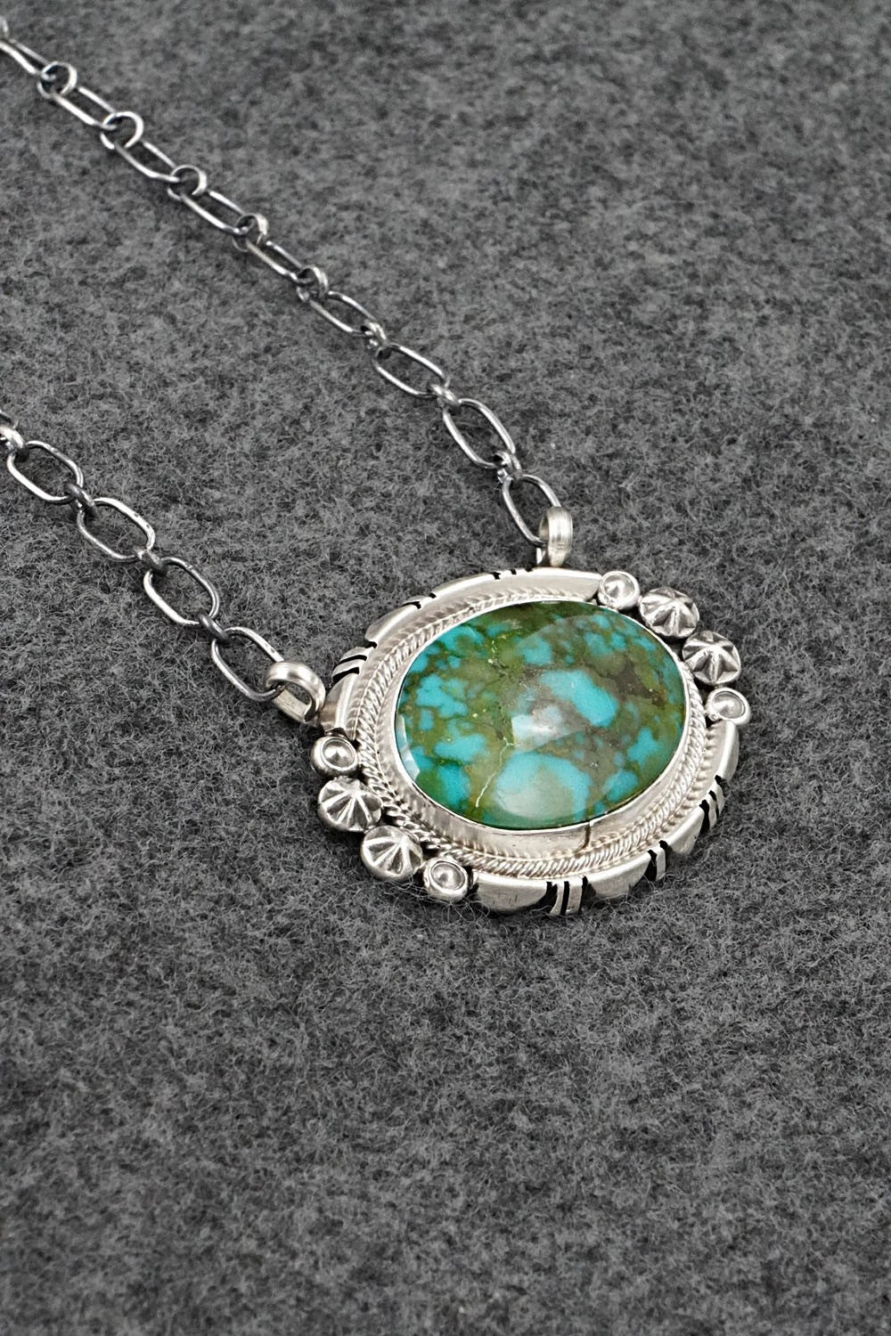 Turquoise & Sterling Silver Necklace - Marita Benally