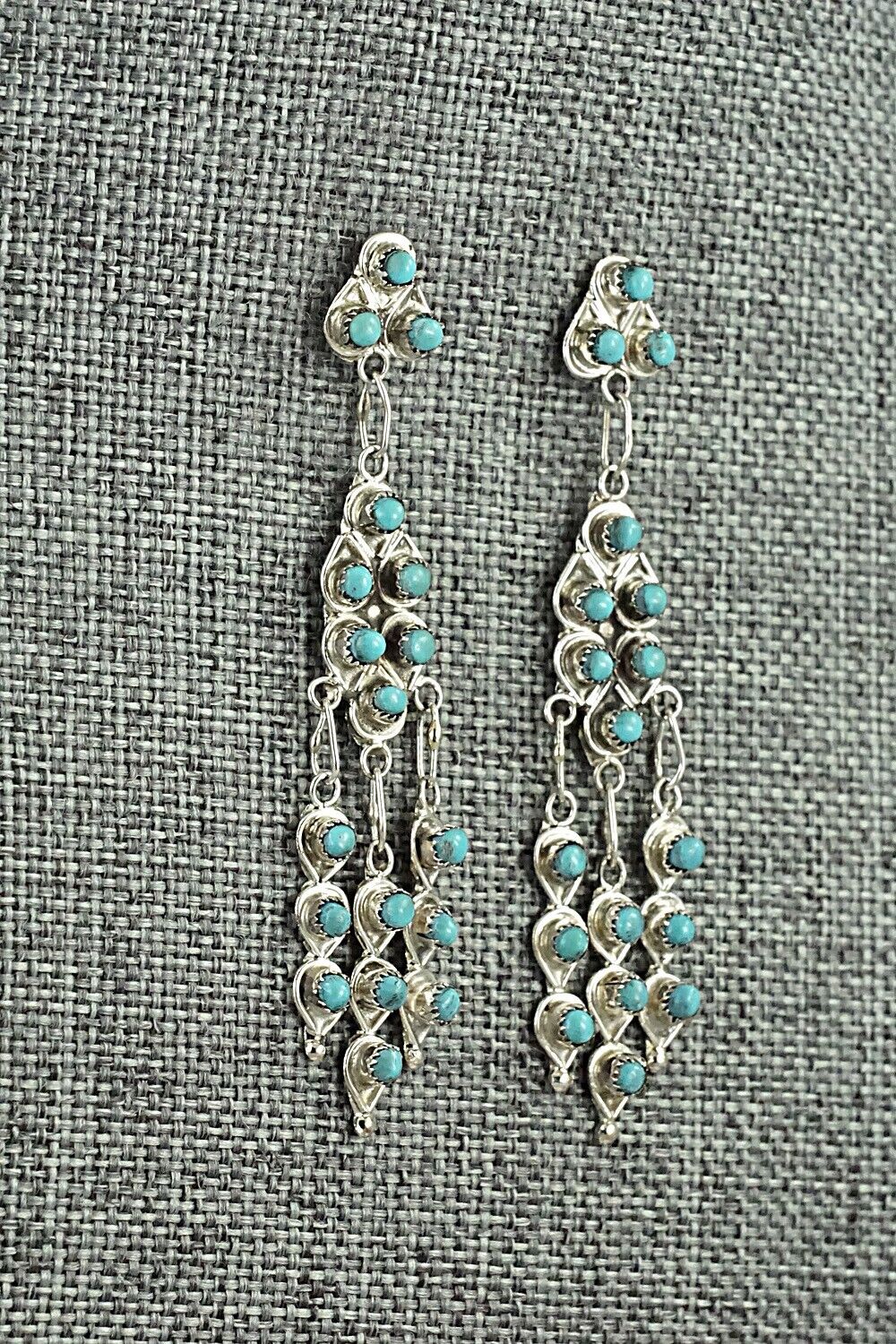 Turquoise & Sterling Silver Earrings - Waylon Johnson