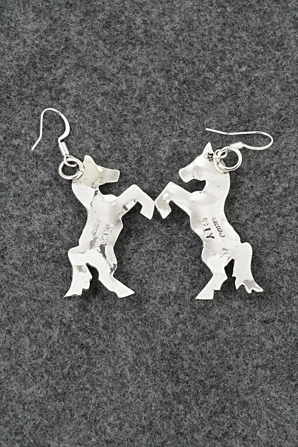 Turquoise & Sterling Silver Earrings - Louise Yazzie