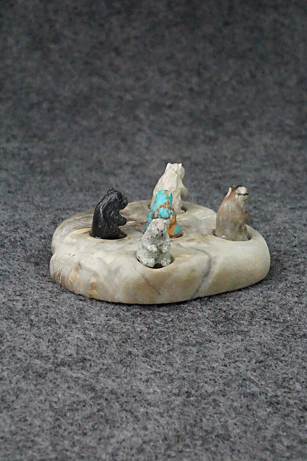 Prairie Dogs Zuni Fetish Carving - Lance Cheama