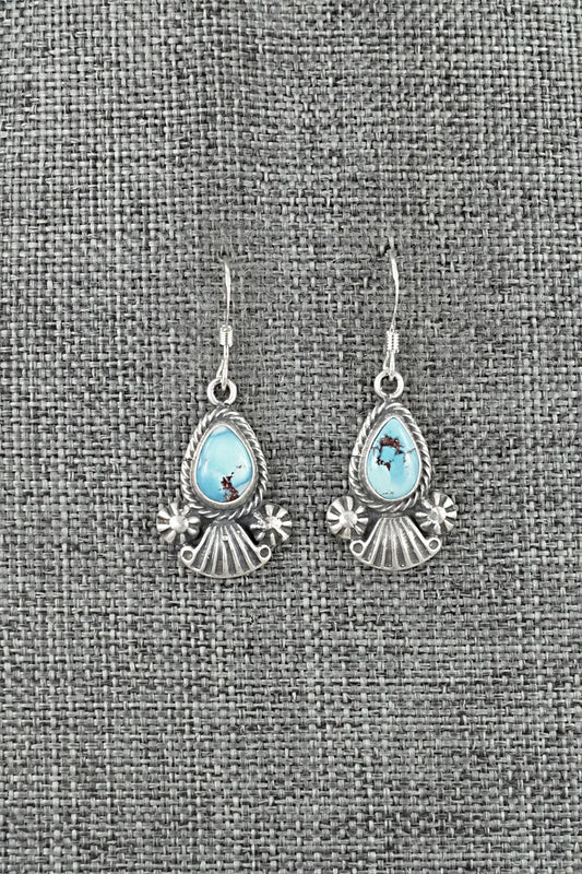 Turquoise & Sterling Silver Earrings - Verley Betone