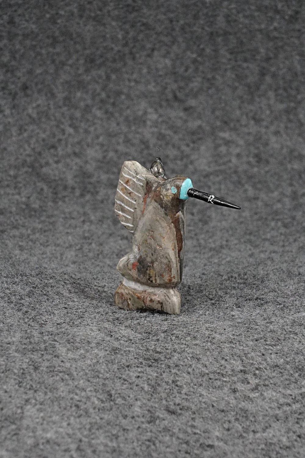 Hummingbird Zuni Fetish Carving - Justin Red Elk