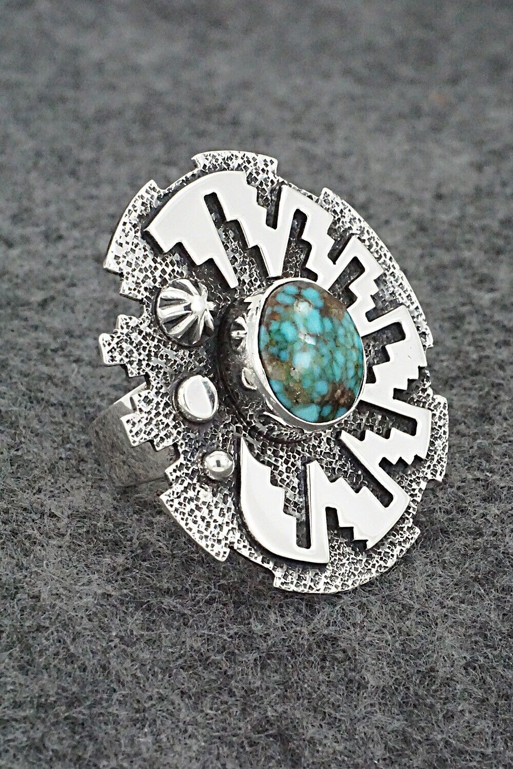 Turquoise & Sterling Silver Ring - Marita Benally - Size 8.5