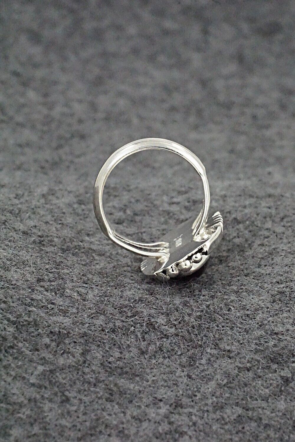Onyx & Sterling Silver Ring - Samuel Yellowhair - Size 8