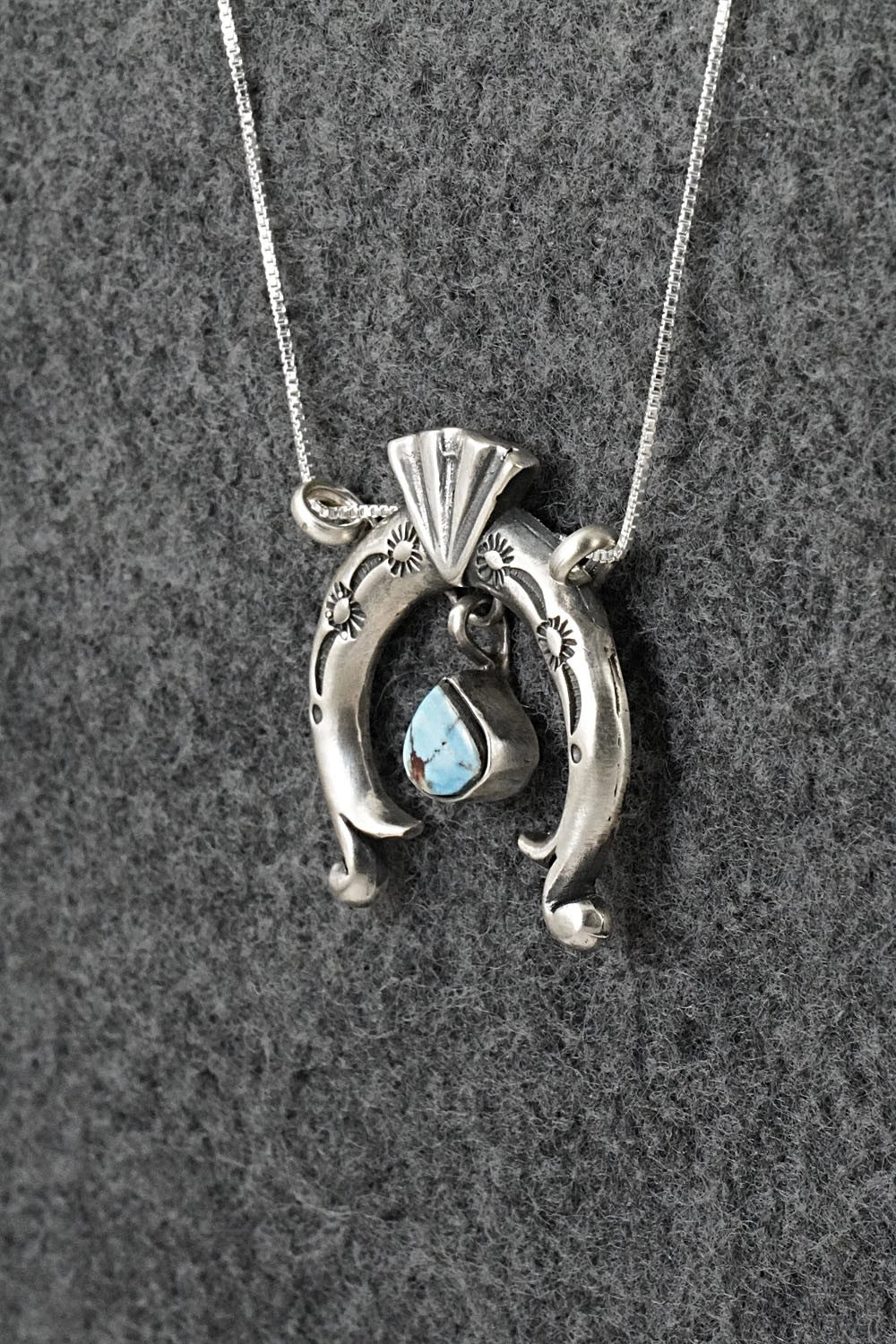 Turquoise & Sterling Silver Necklace - Gary Shorty
