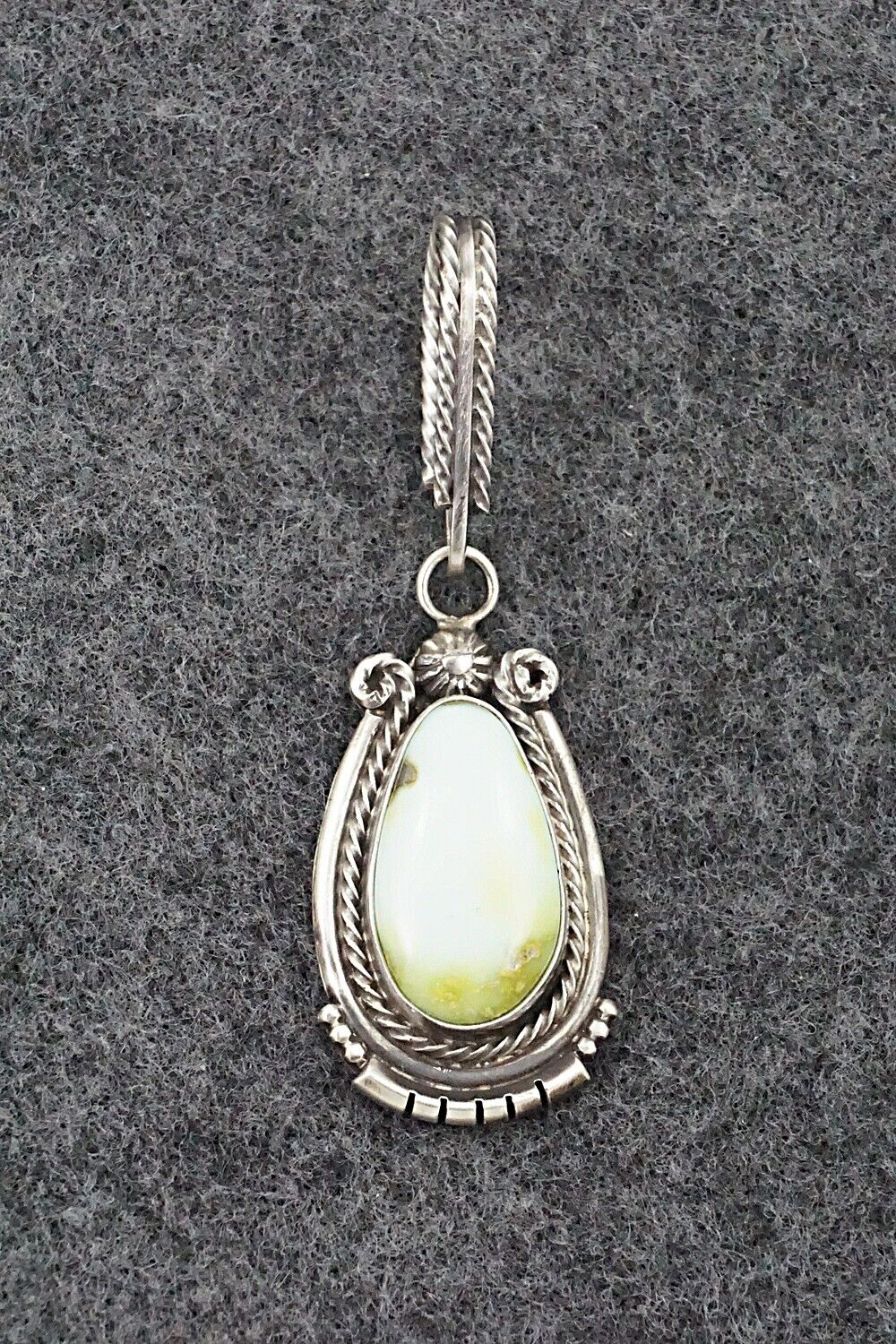 Variscite & Sterling Silver Pendant - Samuel Yellowhair