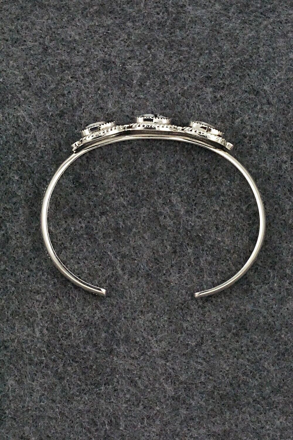 White Buffalo & Sterling Silver Bracelet - Elaine Tahe & Gilbert Smith