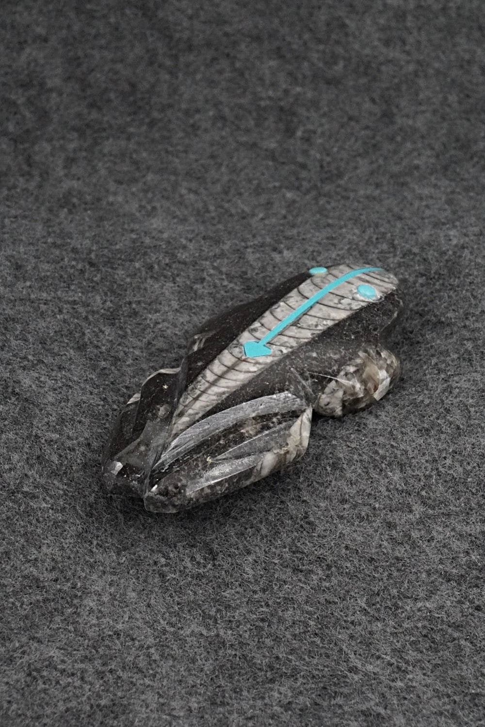 Frog Zuni Fetish Carving - Kenric Laiwakete