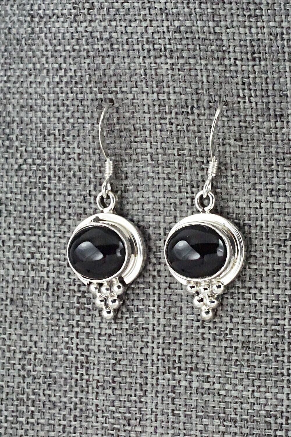 Onyx & Sterling Silver Earrings - Verley Betone