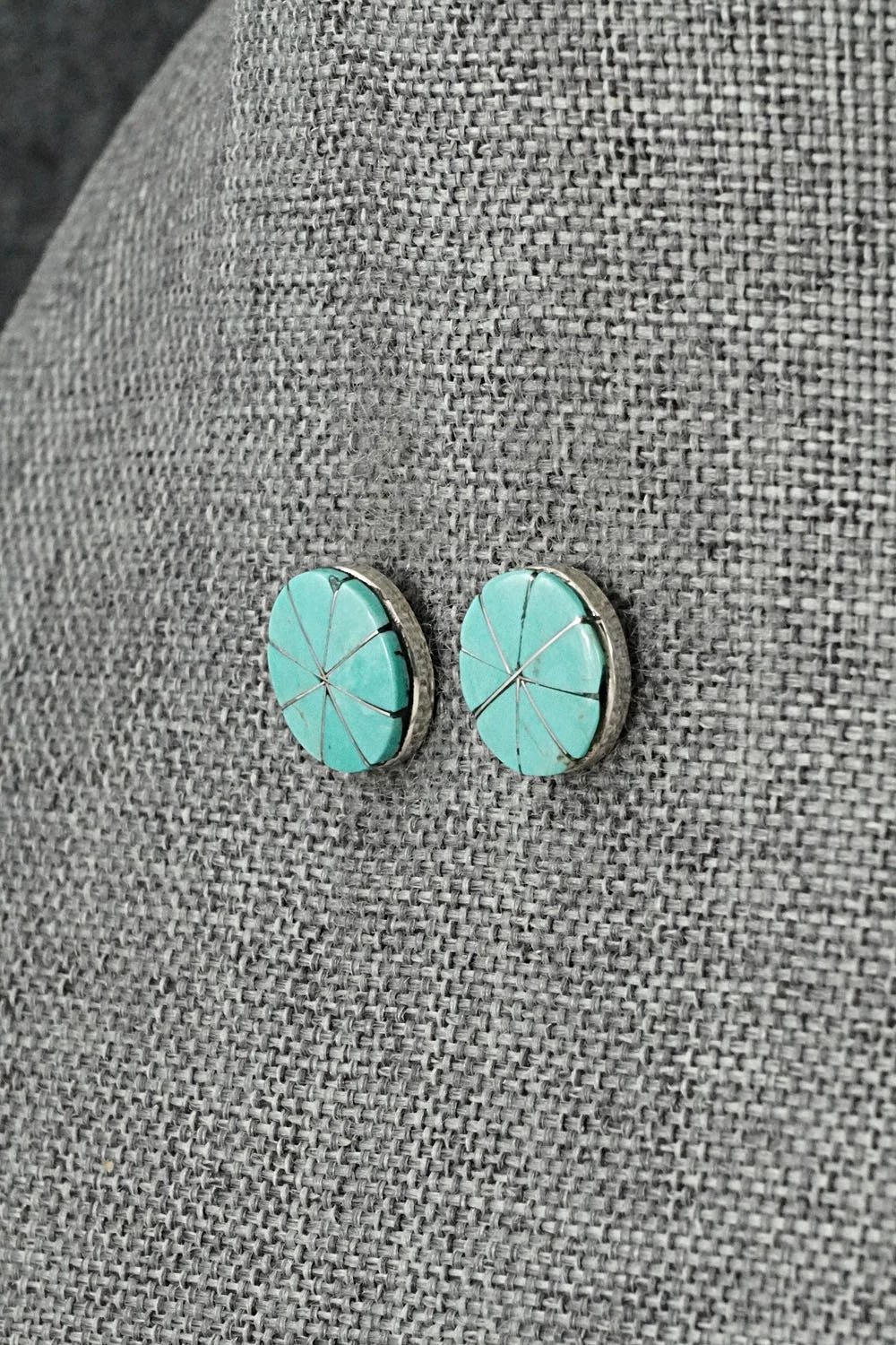 Turquoise & Sterling Silver Earrings - Johnson Laweka