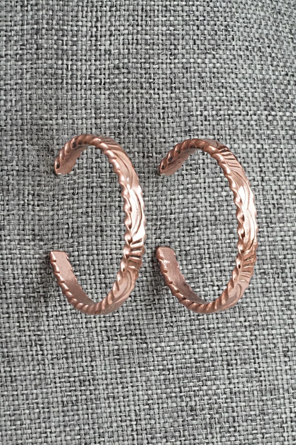 Copper Hoop Earrings - Elaine Tahe