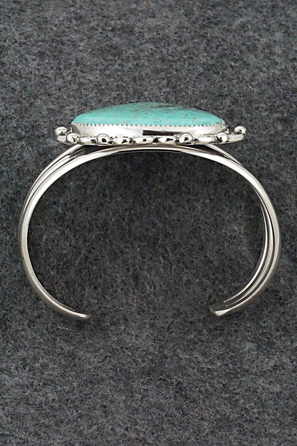 Turquoise & Sterling Silver Bracelet - Leslie Nez