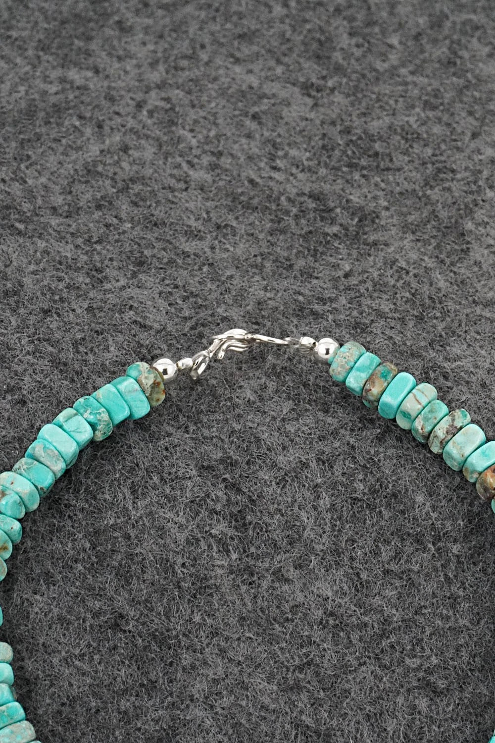 Turquoise & Sterling Silver Bracelet - Doreen Jake