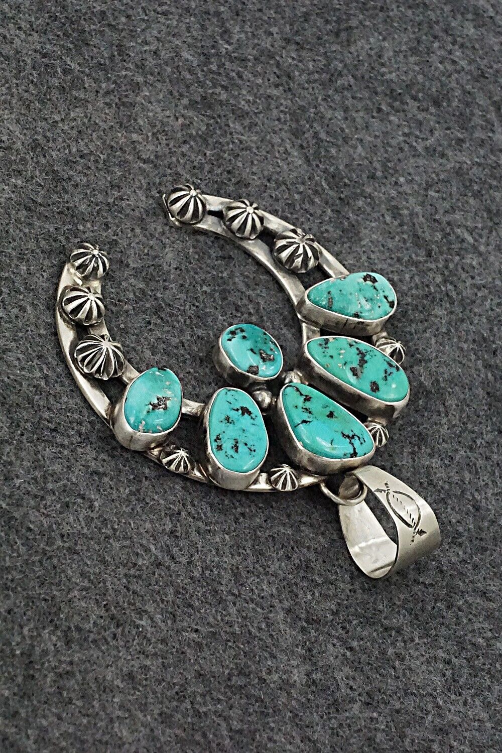 Turquoise & Sterling Silver Pendant - Darrin Livingston