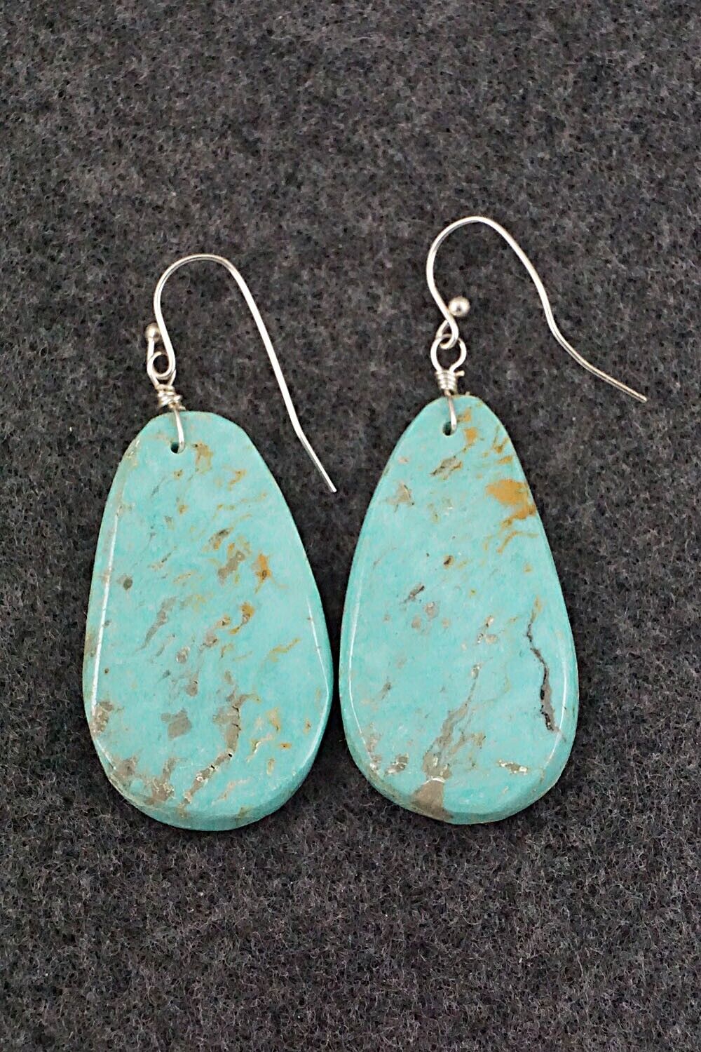 Turquoise & Sterling Silver Earrings - Joe Garcia
