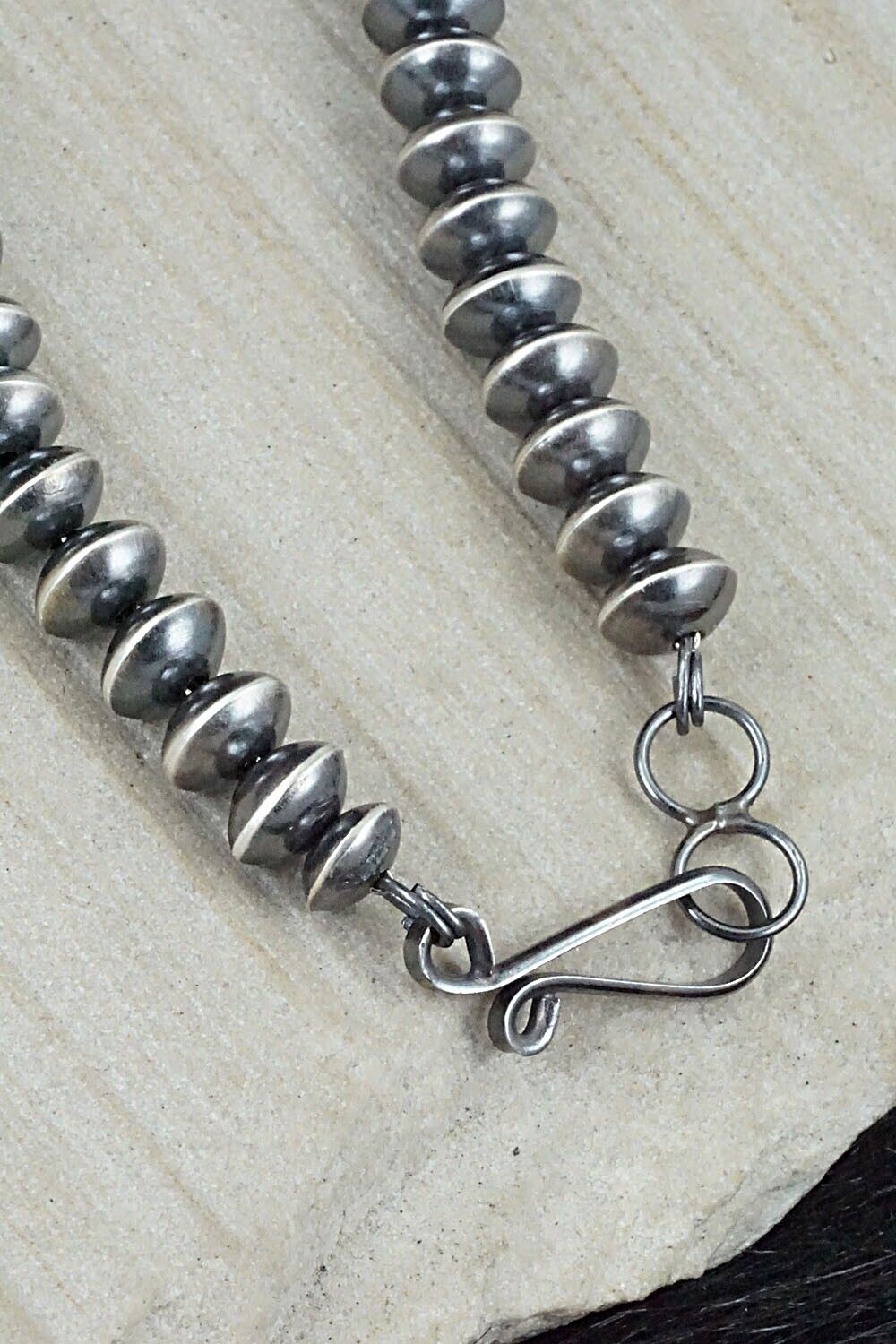 Sterling Silver Navajo Pearl Necklace - Michelle James