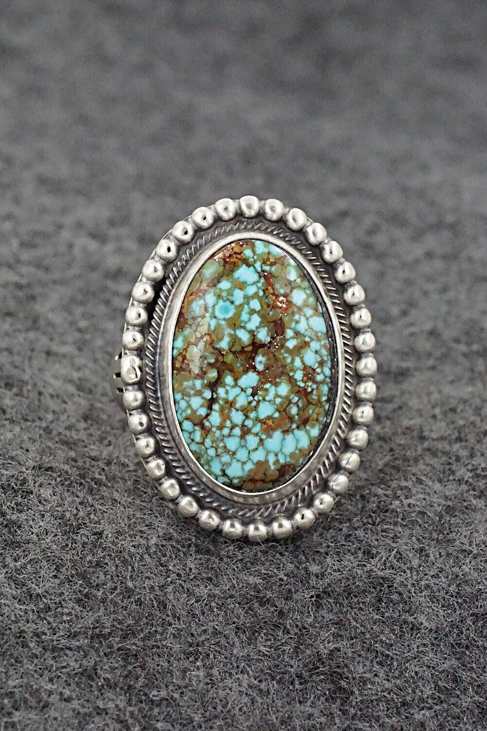 Turquoise & Sterling Silver Ring - Marita Benally - Size 9