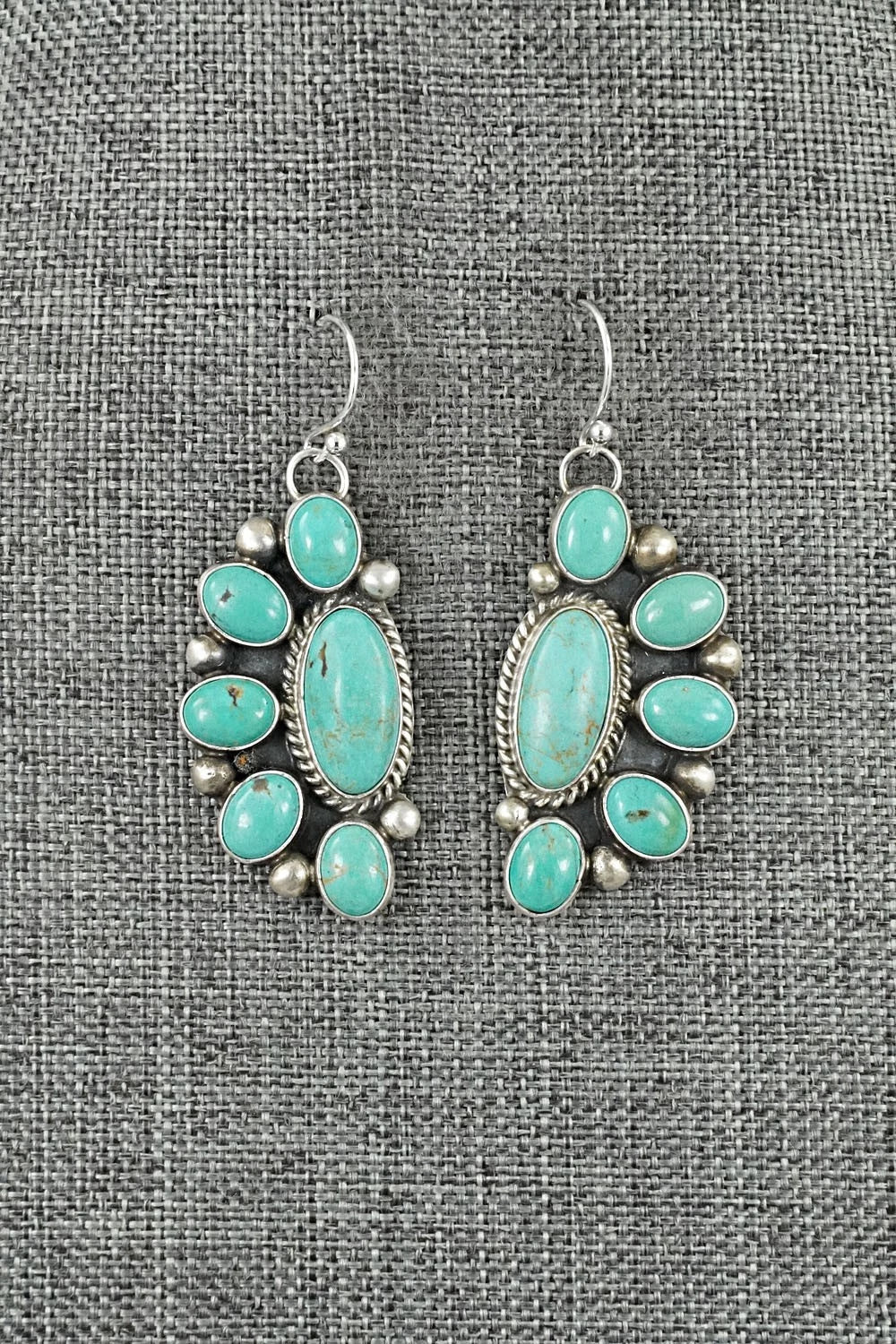 Turquoise & Sterling Silver Earrings - Kathleen Livingston