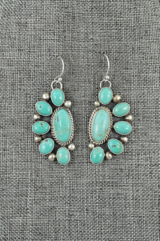 Turquoise & Sterling Silver Earrings - Kathleen Livingston