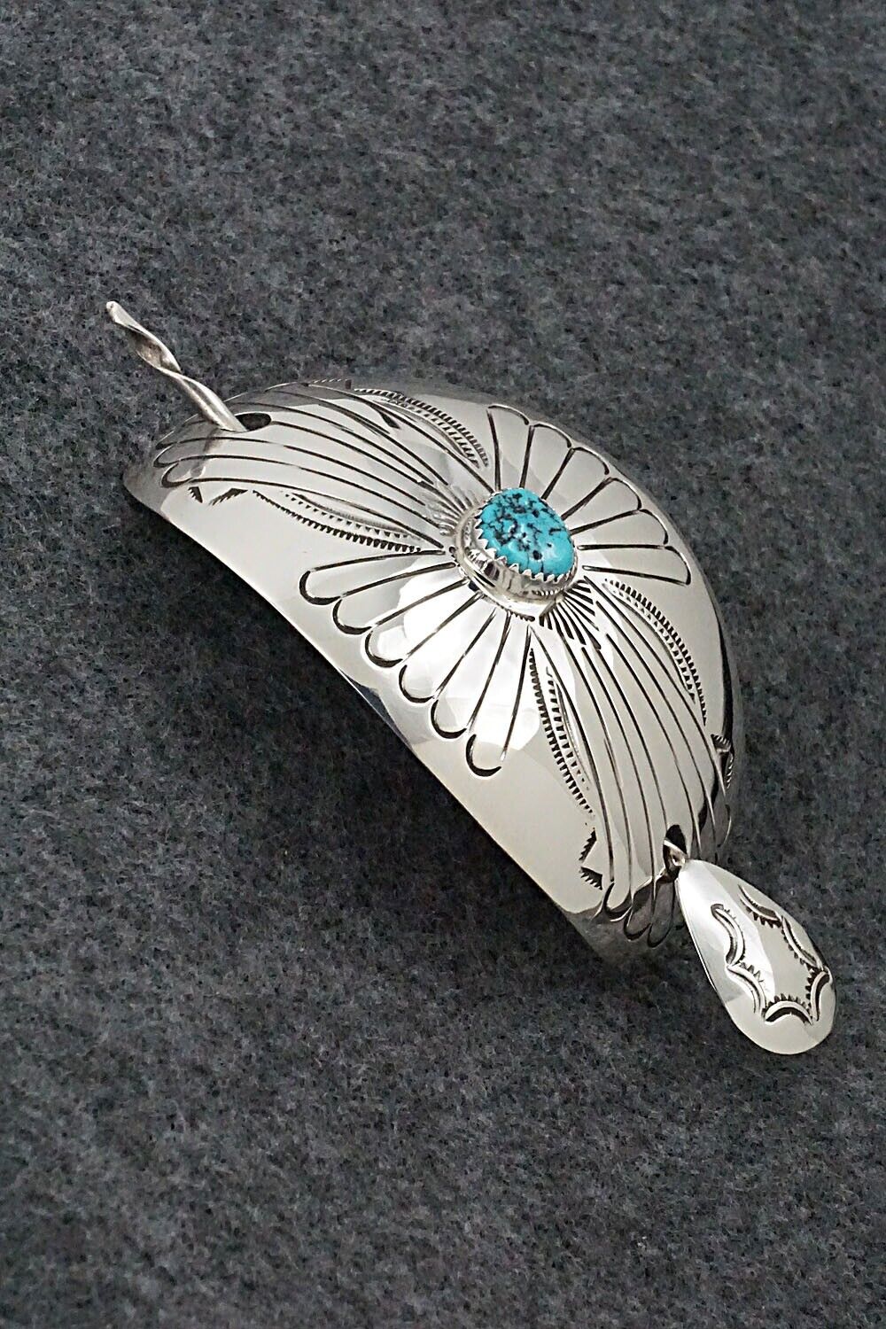Turquoise & Sterling Silver Hair Pin - Jolene Begay