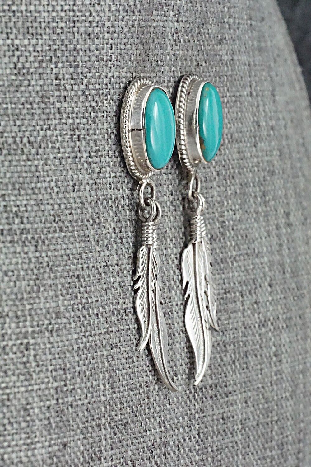 Turquoise and Sterling Silver Earrings - Sharon McCarthy