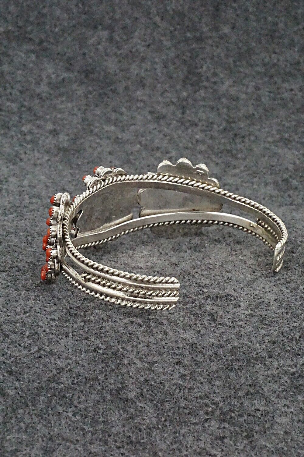 Coral & Sterling Silver Bracelet - Wayne Johnson