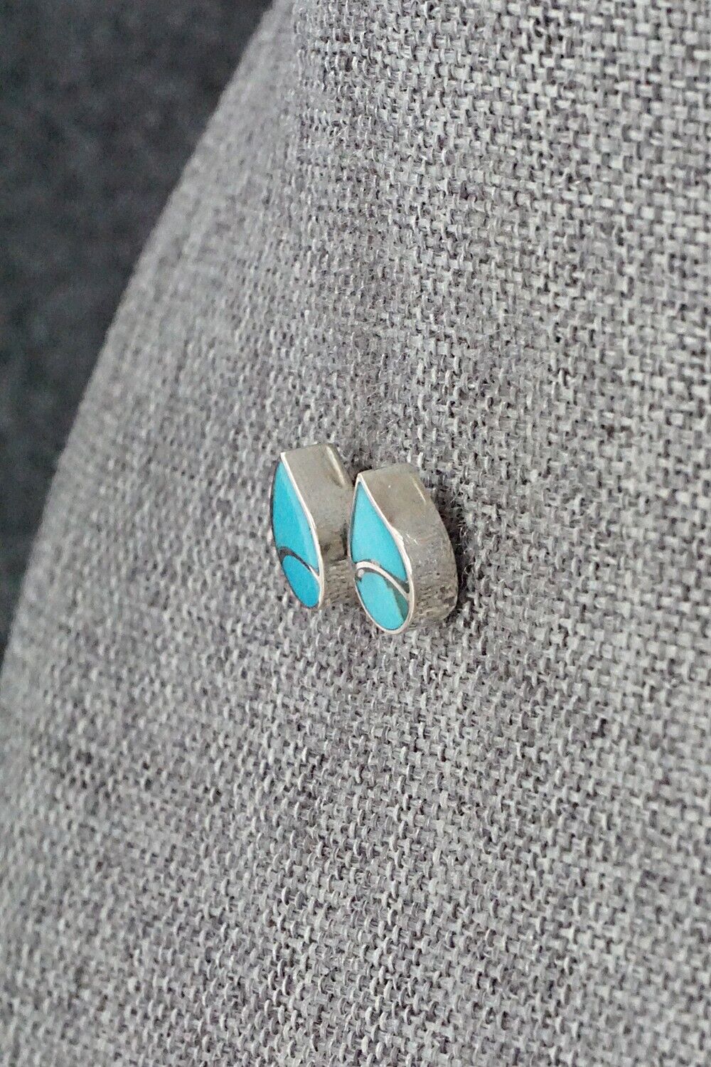 Turquoise & Sterling Silver Earrings - Lynelle Johnson