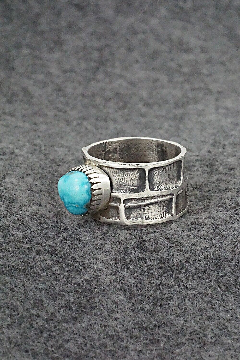 Turquoise & Sterling Silver Ring - Cody Begay - Size 10.5