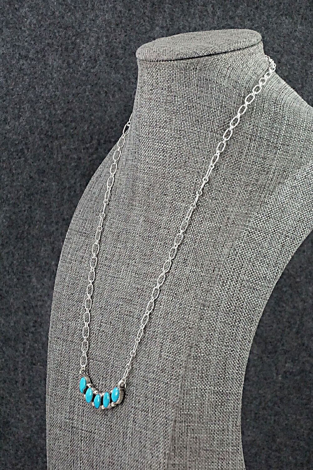 Turquoise & Sterling Silver Necklace - Kimberly Yazzie
