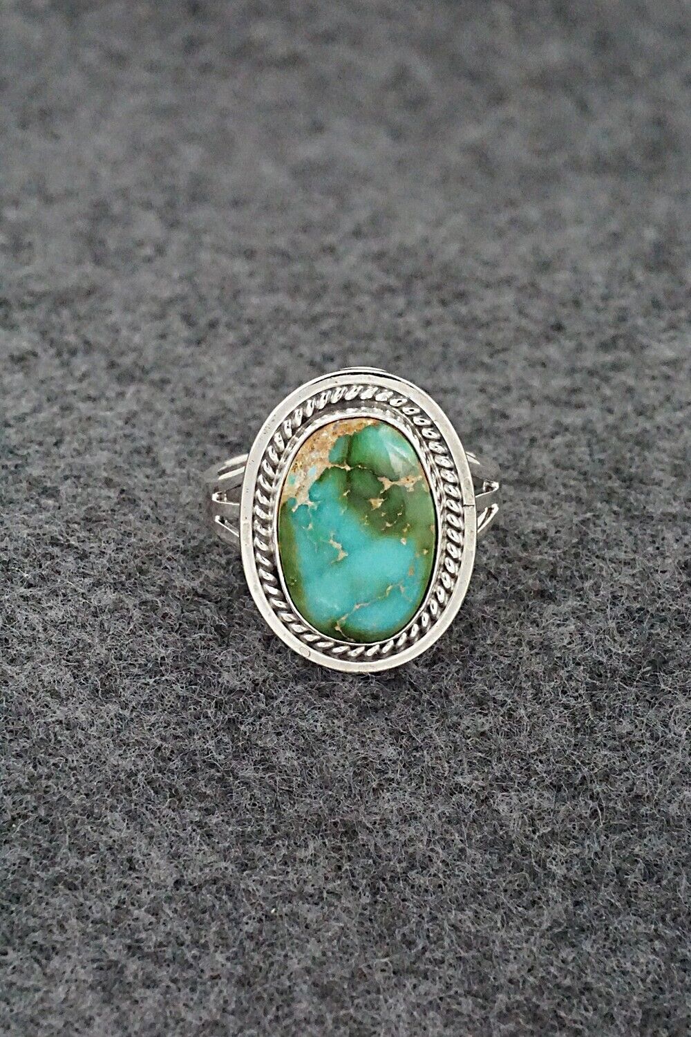 Turquoise & Sterling Silver Ring - Daniel Benally - Size 8
