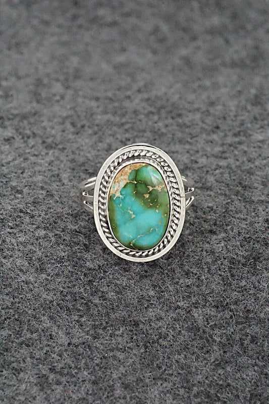 Turquoise & Sterling Silver Ring - Daniel Benally - Size 8