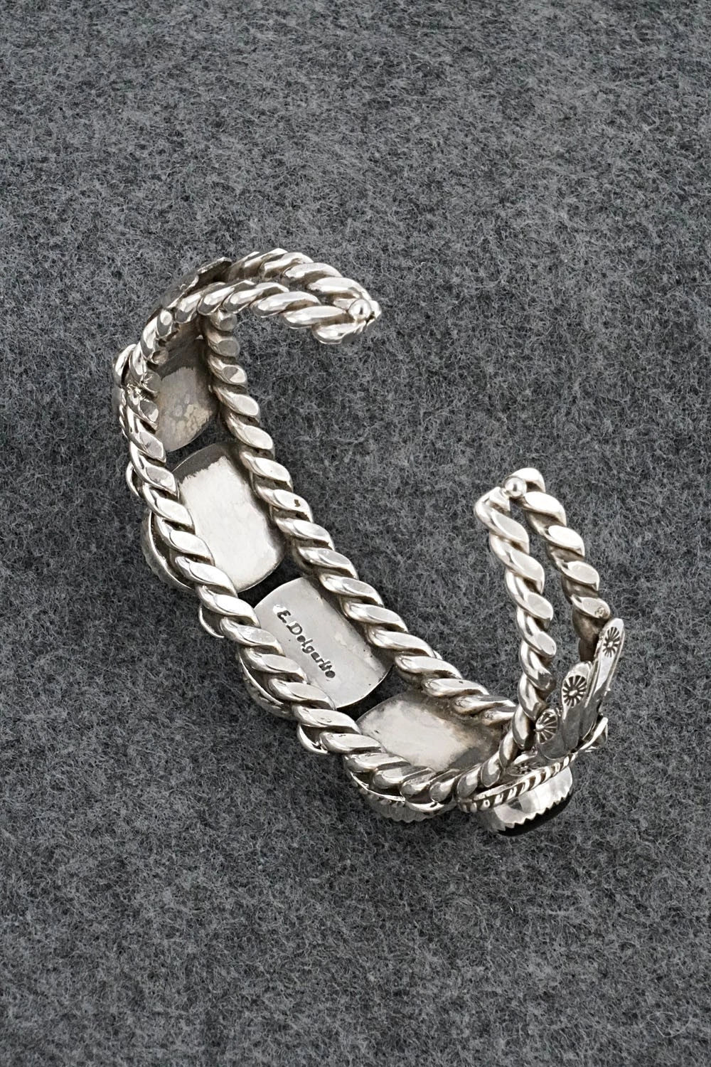 Onyx & Sterling Silver Bracelet - Emerson Delgarito