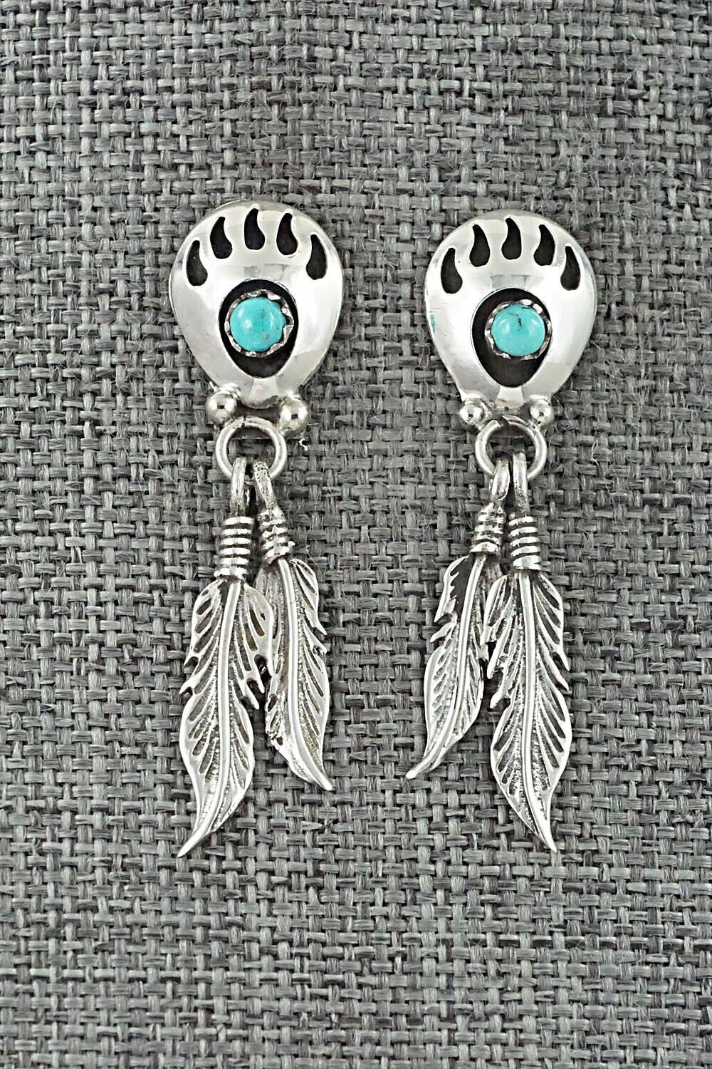 Turquoise & Sterling Silver Earrings - Annie Spencer