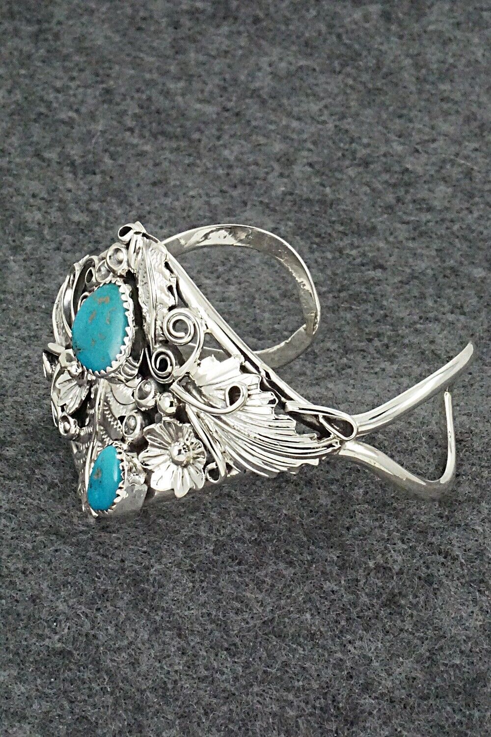 Turquoise & Sterling Silver Bracelet - Harry Yazzie