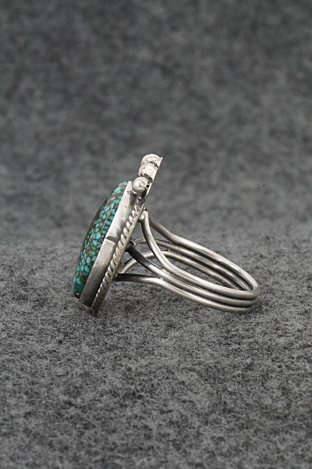 Turquoise & Sterling Silver Ring - Rena Begay - Size 9