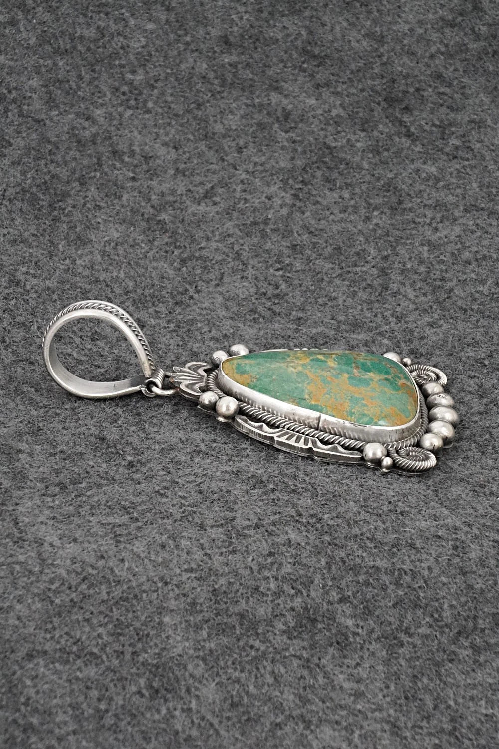 Turquoise & Sterling Silver Pendant - Rosita Calladitto