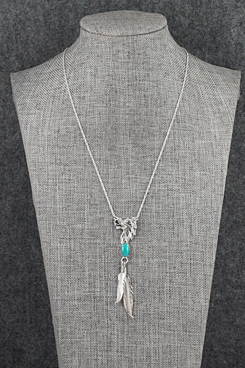 Turquoise & Sterling Silver Necklace - Genevieve Francisco