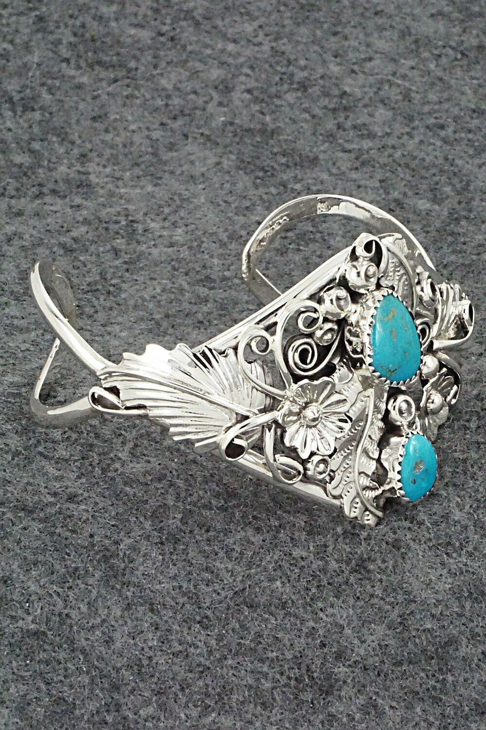 Turquoise & Sterling Silver Bracelet - Harry Yazzie